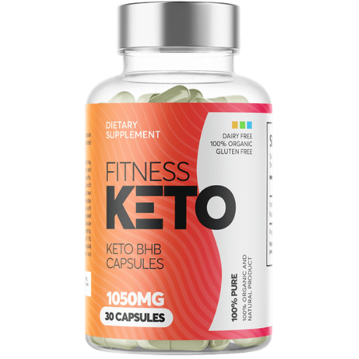 Flacon de Fitness Keto Capsules avec 60 capsules de supplément keto BHB