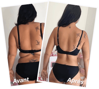 Femme canadienne montrant une transformation réaliste avec Fitness Keto
